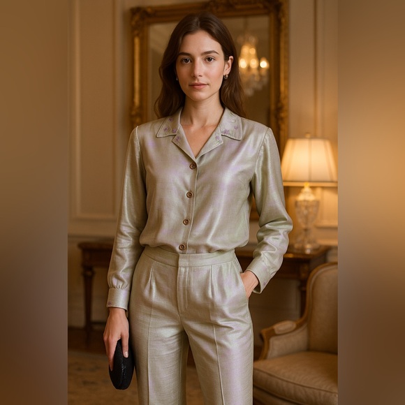 SUEL Tops - SUEL Beverly Hills Aurora Borealis Two-Piece Set Size Medium Top & Small Bottom